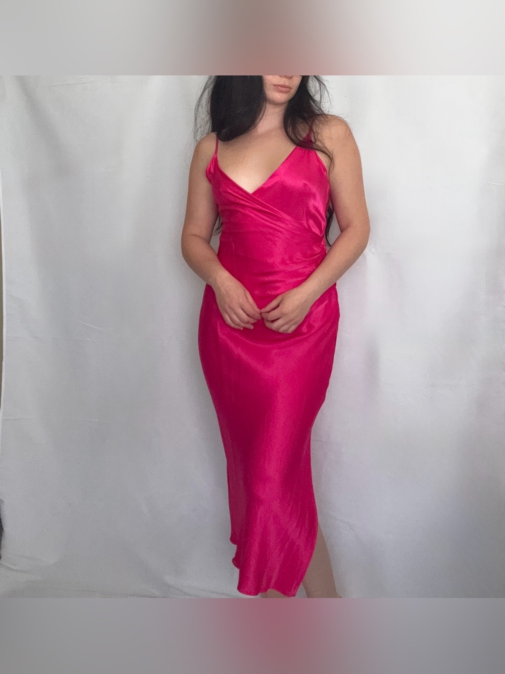 Zara hot pink dress